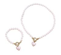 NVOQILIN Collier avec pendentif en forme de cœur - Pour fille - Convient pour une tenue élégante - Bijoux de fête de mariage, taille unique, Comme décrit, Comme décrit.