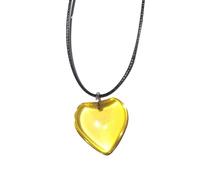 NVOQILIN Collier ras du cou gothique avec pendentif en forme de cœur avec corde noire pour femme - Chaîne réglable élégante - Design simple - Bijoux d'amour pour femme, taille unique, Comme décrit