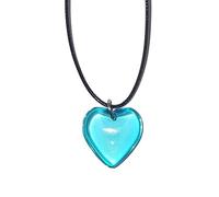 NVOQILIN Collier ras du cou gothique avec pendentif en forme de cœur avec corde noire pour femme - Chaîne réglable élégante - Design simple - Bijoux d'amour pour femme, taille unique, Comme décrit