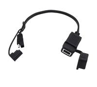 NVOQILIN Convertisseur de tension USB Efficiency 5 V 2 A pour moto, chargeurs USB pour appareils mobiles en voiture, moto, câble d'alimentation à extension rapide avec couvercle