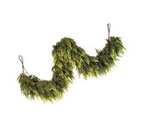 NVOQILIN Couronne artificielle réaliste avec branche flexible pour cheminées de Noël, mur, intérieur et extérieur, décoration de vacances