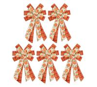 NVOQILIN Couronne de citrouille à carreaux pour fête de Thanksgiving Décoration de vacances