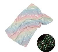 NVOQILIN Couverture en flanelle chaude et douce avec effet phosphorescent