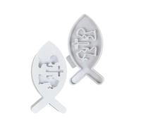 NVOQILIN Créature marine en silicone en forme de poisson pour bougeoir, photophore en résine époxy, ciment et gypse