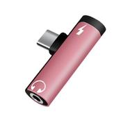 NVOQILIN Double fonction : créez un lien sonore de 3,5 mm avec port de charge en aluminium mélangé, plan dense, accord mondial pour les smartphones, idéal pour les voyages, appareil audio combiné USB