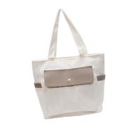 NVOQILIN Élégant sac à main en velours côtelé de grande capacité, sac à main décontracté sous les bras, sac à bandoulière tendance pour voyage, école ou sac d'étude de travail, blanc, One Size