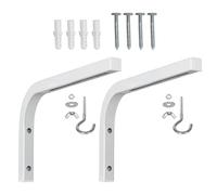NVOQILIN Ensemble de supports en L pour écran de projecteur en acier durable - Entretoise murale réglable pour écran de projection, divertissement à domicile