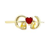 NVOQILIN Fang Grillzs Multifonctionnel Unique Cuivre Bouche Bijoux Creux Forme de Coeur Accessoire de Costume Convient pour Jeu de Rôle Hip Hop Bijoux Dents, Red, Comme décrit, Comme décrit.