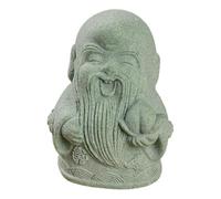NVOQILIN Figurine de Dieu de la richesse en grès - Statue chinoise Fengshui Fortunes pour la maison, le bureau, les aquariums