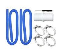 NVOQILIN Kit de remplacement pour tuyau de piscine robuste avec fixations métalliques et connecteur pour pompes filtrantes de piscine au sol 607 635 637