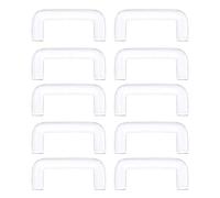 NVOQILIN Lot de 10 anneaux de septum transparents en forme de U pour piercing de nez en acrylique flexible