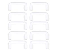 NVOQILIN Lot de 10 anneaux de septum transparents en forme de U pour piercing de nez en acrylique flexible