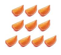 NVOQILIN Lot de 10 blocs de citrons artificiels pour décoration de table, sûr et facile à nettoyer, citron réaliste