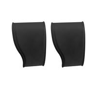 NVOQILIN Lot de 2 couvre-lacets élastiques en silicone pour chaussures de football, chaussures de baseball, chaussures de football, Noir , Taille unique
