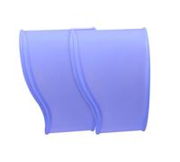 NVOQILIN Lot de 2 couvre-lacets élastiques en silicone pour chaussures de football, chaussures de baseball, chaussures de football, bleu, Taille unique