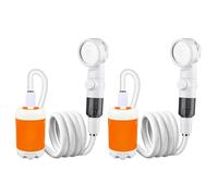 NVOQILIN Lot de 2 montants de douche portables sans fil rechargeables pour le camping, le bain, l'arrosage des animaux domestiques et du jardin