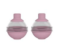 NVOQILIN Lot de 2 moules à glaçons en silicone avec couvercle anti-fuite pour whisky, cocktails et boissons