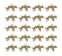 NVOQILIN Lot de 20 pendentifs léopard pour collier fait à la main Décoration Animal Charm Fabrication de bijoux Accessoires de mode