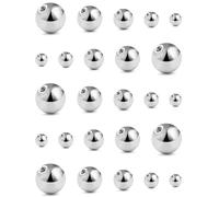 NVOQILIN Lot de 25 boules de rechange en alliage pour bijoux de corps en plusieurs tailles