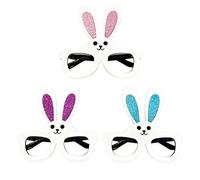 NVOQILIN Lot de 3 cadres de lunettes en forme d'animal - Accessoires de vacances pour fêtes à thème et photomatons - Lunettes de fête pour enfants