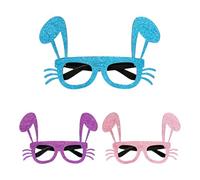 NVOQILIN Lot de 3 cadres de lunettes en forme d'animal - Accessoires de vacances pour fêtes à thème et photomatons - Lunettes de fête pour enfants