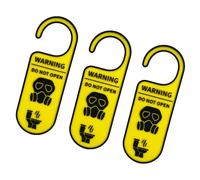 NVOQILIN Lot de 3 panneaux d'avertissement pour porte de salle de bain « Do Not Open »