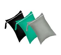 NVOQILIN Lot de 3 sacs humides et secs réutilisables pour couches de bébé, vêtements de sport, sacs de voyage, sacs lavables pour la plage, la piscine, les maillots de bain, Noir
