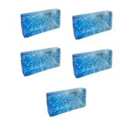 NVOQILIN Lot de 5 briques creuses en acrylique transparent pour cloison de fond modulable et séparateur de pièce