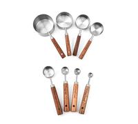 NVOQILIN Lot de 8 cuillères à mesurer en acier inoxydable pour café, thé, sucre, lait