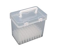 NVOQILIN Marqueur multifonction pour étui de rangement de marqueurs de couleur transparente - Stylo pinceau portable pour étui - Marqueurs S - Sac de transport, 60 couleurs