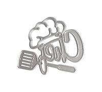 NVOQILIN Matrices de découpe en acier au carbone en forme de chapeau de cuisinier pour scrapbooking, fabrication de cartes, photos