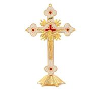 NVOQILIN MEILVMEIJI Statue en métal pour figurine d'art catholique crucifié