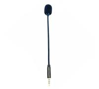 NVOQILIN Microphone de jeu externe flexible de 3,5 mm, installation facile pour casques, microphone omnidirectionnel de communication claire