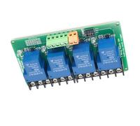 NVOQILIN Module de relais de déclenchement de niveaux élevés et bas 5 V/12 V/24 V avec isolation optocoupleur pour contrôle industriel double carte PCB