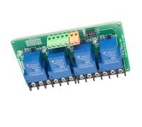 NVOQILIN Module de relais de déclenchement de niveaux élevés et bas 5 V/12 V/24 V avec isolation optocoupleur pour contrôle industriel double carte PCB