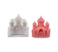 NVOQILIN Moule à bougie en forme de châteaux 3D - Fait à la main - Castes anciens - Plâtres en silicone - Fournitures artisanales