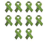 NVOQILIN OralGos Lot de 10 broches en forme de ruban en émail pour la sensibilisation au cancer du sein, soins de santé, accessoires de bijoux