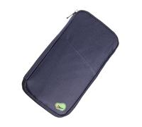 NVOQILIN Organiseur de voyage portable pour passeport pour garder vos papiers importants et votre argent en sécurité et organiser vos cartes de crédit, bleu marine, Beauté de masse