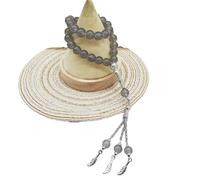 NVOQILIN Perles de prière rondes unisexes pour femmes et hommes musulmans, perles de prière à pampilles, bracelets chapelet bijoux cadeaux perles, taille unique, Comme décrit