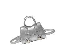NVOQILIN Petit sac à bandoulière carré à rivets tendance pour filles, sac à bandoulière léger et réglable pour le shopping et les rencontres, sac à bandoulière tendance avec rivets, Argenté., One Size