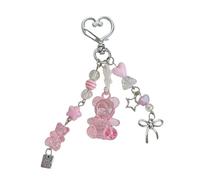 NVOQILIN Porte-clés en colophane moulé en forme d'ours charmant pour téléphone, sac à main, bijoux, addition, substance durable, porte-clés fin pour étudiants, a, taille unique