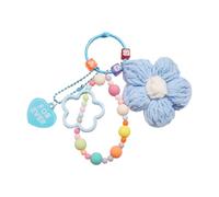NVOQILIN Porte-clés en forme de fleur de fil vibrant surdimensionné en acrylique avec crochet en métal pour sac à dos, clés, porte-clés pour sacs à dos, b, taille unique