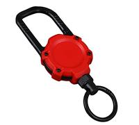 NVOQILIN Porte-clés rétractable multifonction de 70 cm avec cordon en nylon - À libération rapide - Avec