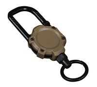 NVOQILIN Porte-clés rétractable multifonction de 70 cm avec cordon en nylon - À libération rapide - Avec