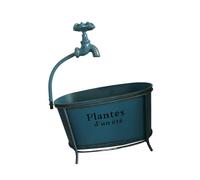 NVOQILIN Pot de fleurs en fer vert antique pour plantes grasses pour plantes grasses d'intérieur et d'extérieur