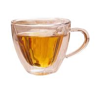 NVOQILIN Romantics Tasse à café isotherme à double paroi en forme de cœur avec poignée pour boissons chaudes au bureau ou à la maison