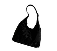 NVOQILIN Sac à bandoulière de grande capacité pour femme en cuir synthétique - Sac à main souple pour le shopping et un usage quotidien, Noir , One Size