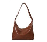 NVOQILIN Sac à bandoulière élégant et tendance pour femme, sac à main sous les bras avec fermeture éclair, mettant en valeur la personnalité et le goût, marron clair, One Size