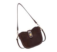 NVOQILIN Sac à bandoulière en cuir synthétique pour femme - Sac à main rétro sous les bras - Sac à main tendance pour tous les jours - Sac à main rétro sous les bras, ébène, One Size
