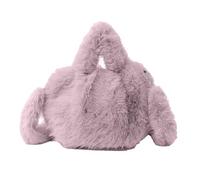 NVOQILIN Sac à bandoulière en fourrure pour femme, sac à bandoulière pelucheux, sac à main d'hiver en fausse fourrure, sac à main avec sangle amovible et poignée sur le dessus, a, One Size